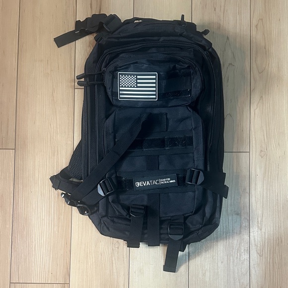 Black Tactical Backpack - Picture 1 of 3